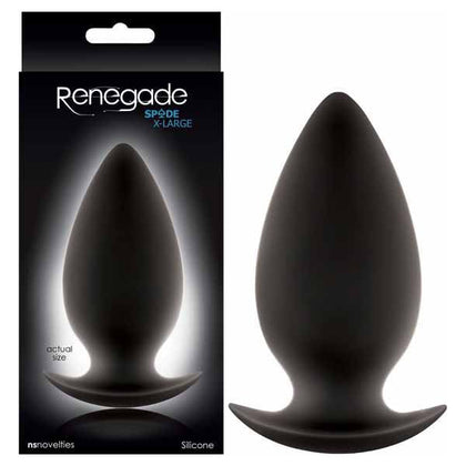 Renegade Spades R4 Silicone Anal Plug - Sensual Pleasure for All Genders - Intense Satisfaction in Sultry Black - Adult Naughty Store