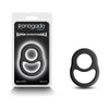 Renegade Cradle Silicone Cock Ring - Model RC-001 - Black - Enhance Pleasure and Excitement for All Genders - Adult Naughty Store