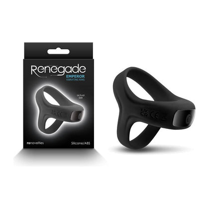 Renegade Emperor Black Vibrating Cock Ring - Model X1 - For Men - Intense Pleasure - Rechargeable - Adult Naughty Store