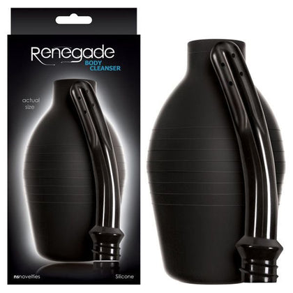 Renegade - Body Cleanser: The Ultimate Unisex Anal Douche - Model X1 - for Intimate Hygiene and Pleasure - Black