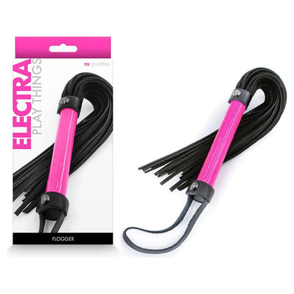 NS Novelties Electra Flogger - Model EFP-001 - Unisex - Sensual Impact Play - Pink - Adult Naughty Store