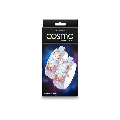 Cosmo Bondage Ankle Cuffs - Rainbow: The Ultimate Holographic Restraints for Sensational Pleasure - Adult Naughty Store