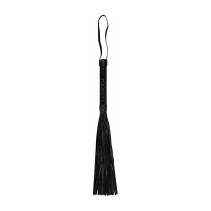 Luxury Diamond Whip - Ouch! Black Faux-Leather Impact Play Whip for Sensual Stimulation - Model DW-38.5 - Unisex - Perfect for Spanking and Stroking - Intense Pleasure - Black - Adult Naughty Store