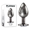 Playboy Pleasure TUX - Large Metal Butt Plug for Men and Women - Model 9.6 cm - Anal Pleasure - Black - Adult Naughty Store