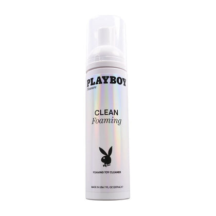 Playboy Pleasure CLEAN FOAMING Toy Cleaner - Model 207ml - Unisex - Suitable for All Toy Types - Intimate Cleaner - Transparent