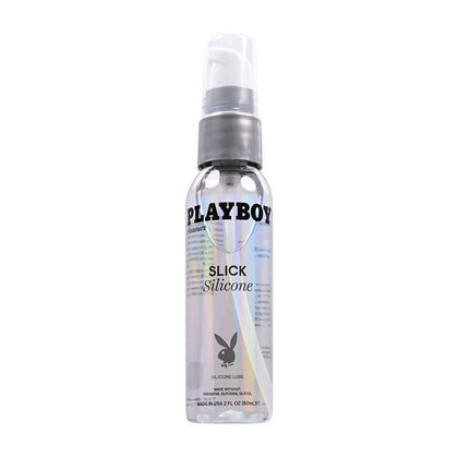 Playboy Pleasure SLICK SILICONE - 60 ml | Premium Silicone Lubricant for Intimate Pleasure | Model: SLICK60 | Unisex | Enhances Comfort and Sensuality | Clear