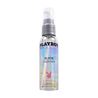 Playboy Pleasure SLICK CUPCAKE - Water-Based Lubricant for Intimate Pleasure - Model: 60 ml Bottle - Suitable for All Genders - Enhances Penile, Anal, and Vaginal Pleasure - Cupcake Flavour - Pink
