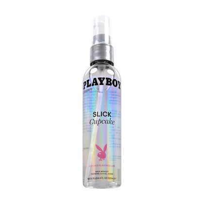 Playboy Pleasure SLICK CUPCAKE Water-Based Lubricant - 120ml Bottle - Enhance Intimate Pleasure for All Genders - Cupcake Flavour