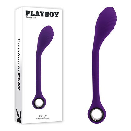 Playboy Pleasure SPOT ON G-Spot Vibrator - Purple 22.6 cm USB Rechargeable Poseable - Adult Naughty Store