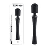 Playboy Pleasure Royal Silicone Wand Vibrator - Model 29.2 cm - Unisex - Full Body Pleasure - Black - Adult Naughty Store