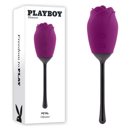 Playboy Pleasure PETAL Purple USB Rechargeable Flicking Stimulator - Adult Naughty Store