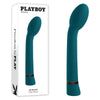 Playboy Pleasure ON THE SPOT G-Spot Vibrator - Blue, Rechargeable, 21.6 cm - Adult Naughty Store