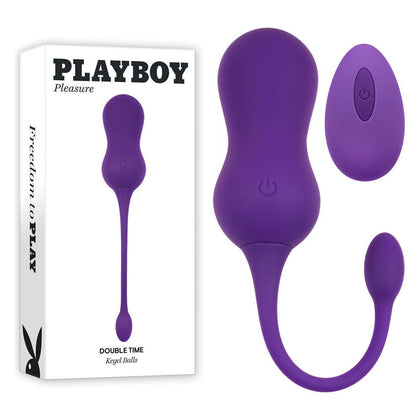 Playboy Pleasure Double Time Vibrating Kegel Balls - Model PT-2021 - Women's Pelvic Floor Exercise and Pleasure Toy - Purple - Adult Naughty Store