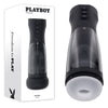 Introducing the Playboy Pleasure END GAME Model E-200 USB Rechargeable Vibrating & Self Sanitising Stroker for Men - Intense Penile Pleasure, Black