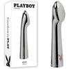 Luxe Pleasure Elegance SWOON Chrome 14cm USB Rechargeable Vibrator Model SWN-14B for Women - Vaginal & Anal Stimulation - Shiny Silver - Adult Naughty Store