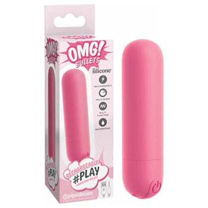OMG! Rechargeable Bullet - Model X1: The Ultimate Pleasure Experience for All Genders - Intense Stimulation in a Compact Design - Waterproof - Vibrant Pink