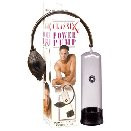 Classix Power Pump - Penis Enlarger and Erection Enhancer for Intense Pleasure - Model X1 - Male - Full Size Enhancement - Clear