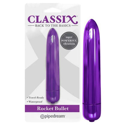 Classix Vibrating Rocket Bullet - Model CRB-1001 - Unisex Clitoral Stimulator - Sleek Black