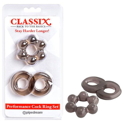 Classix Performance Cock Ring Set - Enhance Pleasure and Extend Performance
