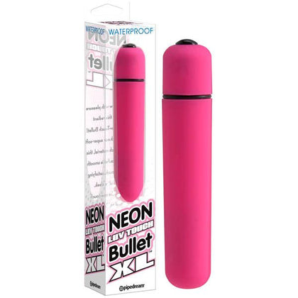 Neon Luv-Touch Bullet XL - Powerful Waterproof Vibrating Bullet Toy for Unisex Pleasure - Model NLB-XL - Intense Pleasure in Neon Pink