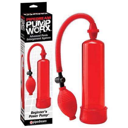 Introducing the Pump Worx Beginner's Power Pump: The Ultimate Male Enhancement Device for Bigger, Thicker, and Longer-Lasting Pleasure - Model PWX-1001 - Adult Naughty Store