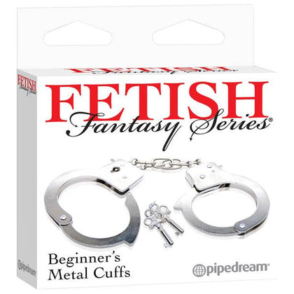 Fetish Fantasy Series Beginner's Metal Cuffs - Versatile Bondage Restraints for Enhanced Pleasure - Model X1BMC - Unisex - Wrist and Ankle Play - Silver
