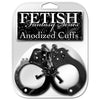 Anodized Metal Cuffs for Sensual Restraint - Model A-123 - Unisex - Intensify Pleasure - Midnight Black