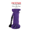 Fetish Fantasy Series Deluxe Silky Rope - Model FR-2001 - Unisex Shibari Bondage Rope for Sensual Pleasure - Black