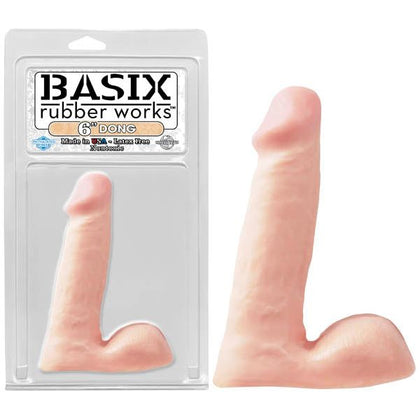 Basix Rubber Works 6'' Dong - The Ultimate Lifelike Pleasure Toy for Intense Satisfaction - Model B6D-001 - Unisex - Delivers Sensational Internal Stimulation - Available in Various Alluring Colors