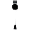 Fetish Fantasy Series Limited Edition Feather Crop - Faux Feathers and Patent Vinyl - BDSM Toy for Dominant Partners - Model FPC-001 - Unisex - Pleasure for Sensual Spanking - Black - Adult Naughty Store