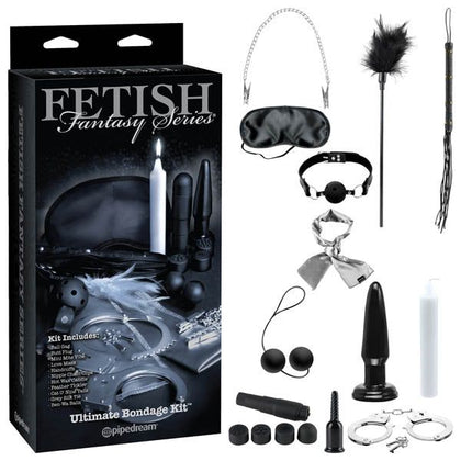 Fetish Fantasy Series Limited Edition Ultimate Bondage Kit - Complete BDSM Pleasure Set for Him and Her - Model: FP-UBK-001 - Black