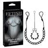 Fetish Fantasy Series Limited Edition Nipple & Clit Jewelry - Adjustable Nylon Braid Nipple Clamps and Teardrop Clit Stimulator for Explosive Stimulation - Model #FFS-NCJ001 - Unisex - Pleasu - Adult Naughty Store