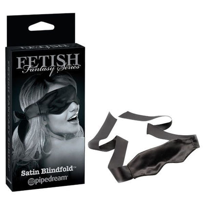 Fetish Fantasy Series Limited Edition Satin Blindfold - Sensual Pleasure Enhancer for Couples - Model FPL-001 - Unisex - Heighten Sensory Awareness - Black - Adult Naughty Store