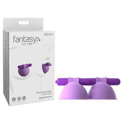 Fantasy Pleasure Vibrating Breast Suction Device - Model FV-2021 - Women's Nipple Stimulation - Pink