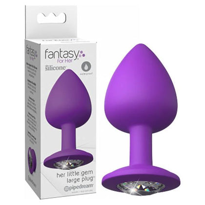 Introducing the Exquisite Fantasy For Her Little Gem Large Plug: The Ultimate Pleasure Jewel for Sensual Anal Play!