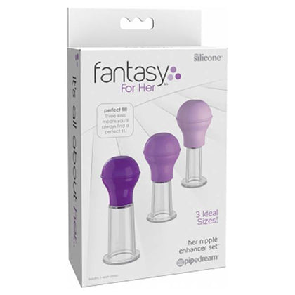 Fantasy For Her Nipple Enhancer Set - Personalized Pleasure for Intimate Stimulation - Model NEN-2000 - Female - Nipple, Clitoral, and Erogenous Areas - Pink - Adult Naughty Store