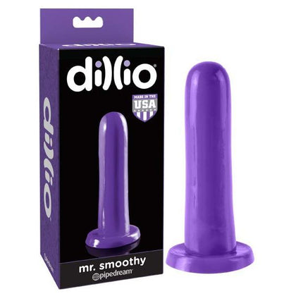 Dillio Mr. Smoothy - Premium Silicone Dildo for Mind-Blowing Pleasure - Model DS-500 - Unisex - Stimulate Your Deepest Desires - Midnight Black