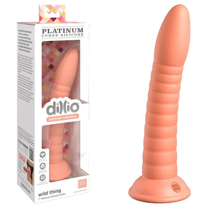 Dillio Platinum Wild Thing - Peach Silicone Dildo for Sensual Pleasure (Model: DPWT-001)