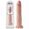 King Cock 13'' Realistic Dildo - Model KC-13RD - For Him and Her - Lifelike Pleasure - Beige - Adult Naughty Store