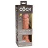 King Cock Elite 8'' Dual Density Silicone Dildo - Model KCE8D, Tan, Unisex, Lifelike Pleasure - Adult Naughty Store