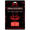 Introducing the Sensual Pleasures Oral Sex Dice - Model X1 for Couples, Designed for Ultimate Pleasure and Intimacy in a Sultry Black Color - Adult Naughty Store