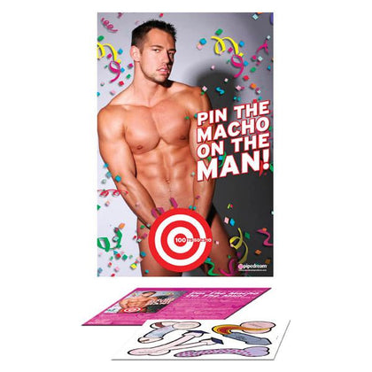 Introducing the Sensual Delights Macho Man Pin the Macho Game - The Ultimate Bachelorette Party Pleasure Experience - Adult Naughty Store