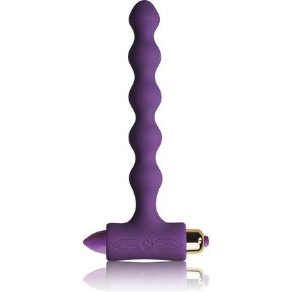 Experience Luxurious Intense Anal Stimulation: Rocks-Off Petite Sensations Pearls Purple Silicone Anal Beads Model 811041012477 for Women