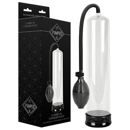 Pumped Classic XL Extender Pump - Penis Enlargement Device for Men - Model PMP005 (XXL) - Enhance Size and Performance - Transparent - Adult Naughty Store