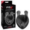 PDX Elite Vibrating Silicone Stimulator - Intense Pleasure for Men - Frenulum Stimulation - Black