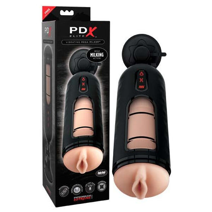 PDX Elite Vibrating Mega Milker - Advanced Automatic Male Masturbator for Intense Pleasure - Model X500 - Designed for Men - Full Shaft Stimulation - Sleek Black