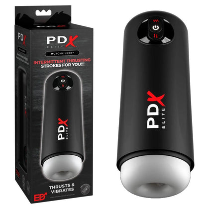 PDX Elite Moto Milker USB Rechargeable Thrusting & Vibrating Auto Stroker - The Ultimate Hands-Free Pleasure Machine for Men - Intense Stimulation for Mind-Blowing Orgasms - Model MM-500 - Bl - Adult Naughty Store