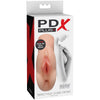 PDX PLUS Perfect Pussy Double Stroker - Lifelike Dual Pleasure Pocket Pussy for Men - Model PDX-PPDS1 - Intense Stimulation for Ultimate Satisfaction - Realistic Skin Texture - Choose Your Hole - Compact and Portable - Pink