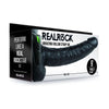 RealRock Vibrating Hollow Strap-On + Balls - Model 23cm Black - Unisex - Ultimate Pleasure Experience - Adult Naughty Store