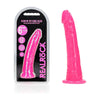 RealRock 15.5 cm Slim Glow in the Dark Neon Pink Dildo - The Ultimate Pleasure Experience - Adult Naughty Store